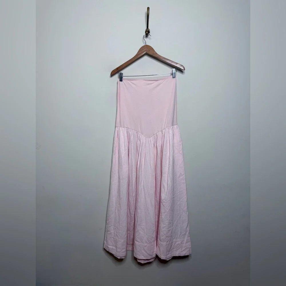 Free People Onda Tube Midi Dress in Pink Nectar